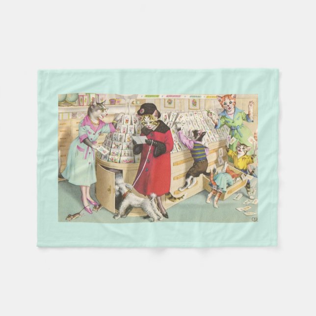 CATWALKS: Card Buying Chaos - Fleece Blanket (Front (Horizontal))