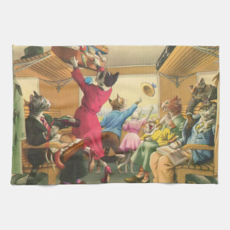 CATWALKS: Catastrophe on the Train - Tea Towel