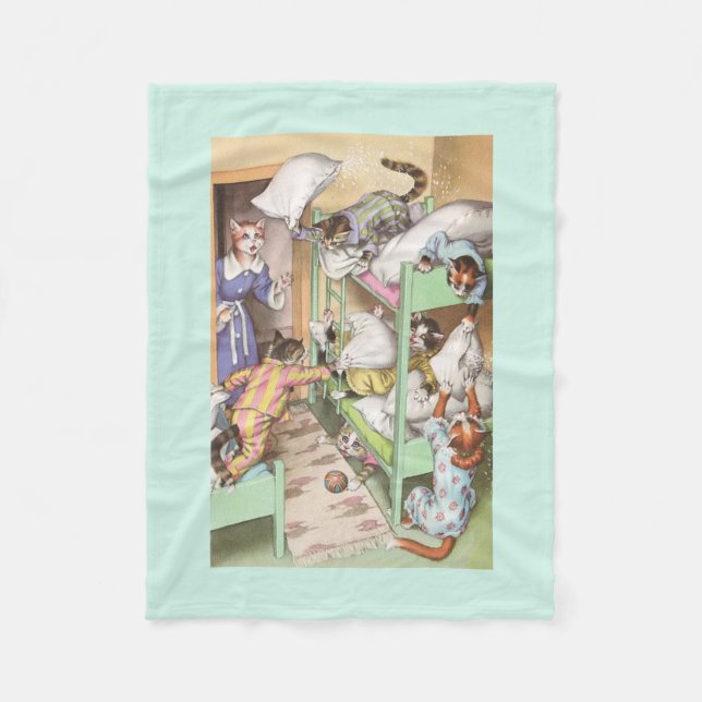 CATWALKS: Pillow Fighting - Fleece Blanket (Front)