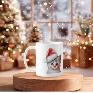 CatWear a New Year's hat, a New Year's cup,animal Coffee Mug