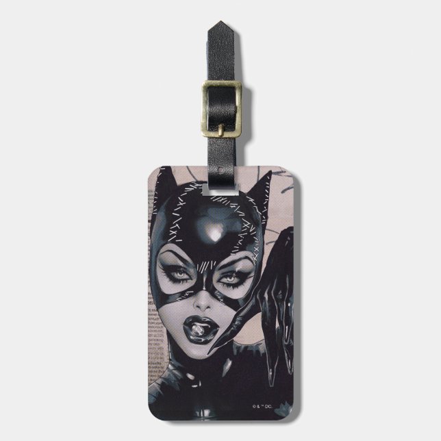 Catwoman #50 Sozomaika Cover Illustration Luggage Tag (Front Vertical)