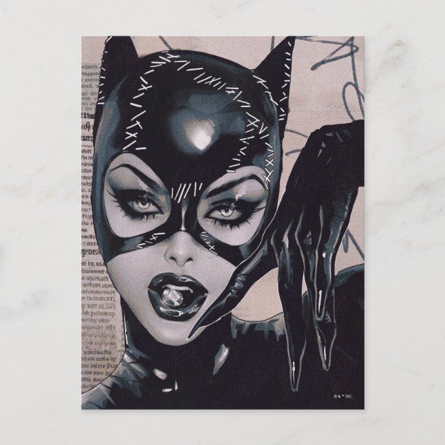Catwoman #50 Sozomaika Cover Illustration Postcard (Front)