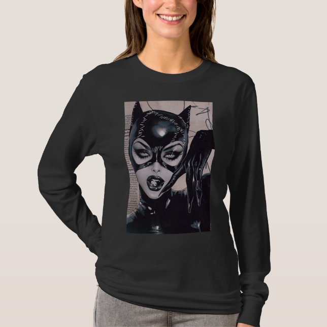 Catwoman #50 Sozomaika Cover Illustration T-Shirt (Front)