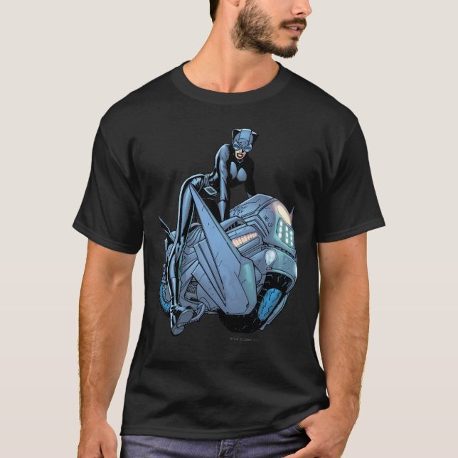 Catwoman and bike T-Shirt (Front)