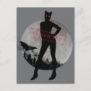 Catwoman Convicted Grey Postcard
