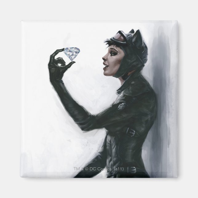 Catwoman Illustration Magnet (Front)