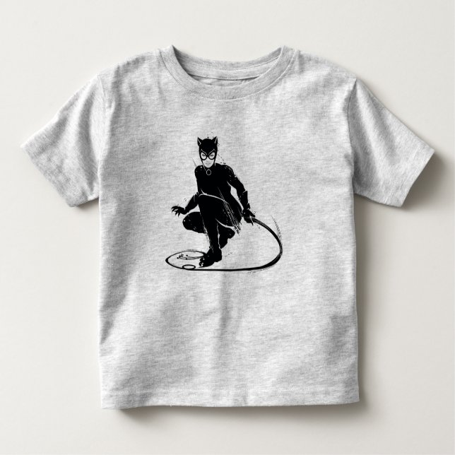 Catwoman Ink Brush Pose Toddler T-Shirt (Front)