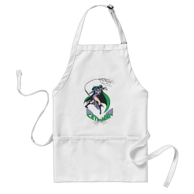 Catwoman & Logo Green Standard Apron (Front)