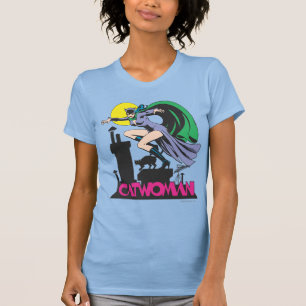 Catwoman & Logo Pink T-Shirt