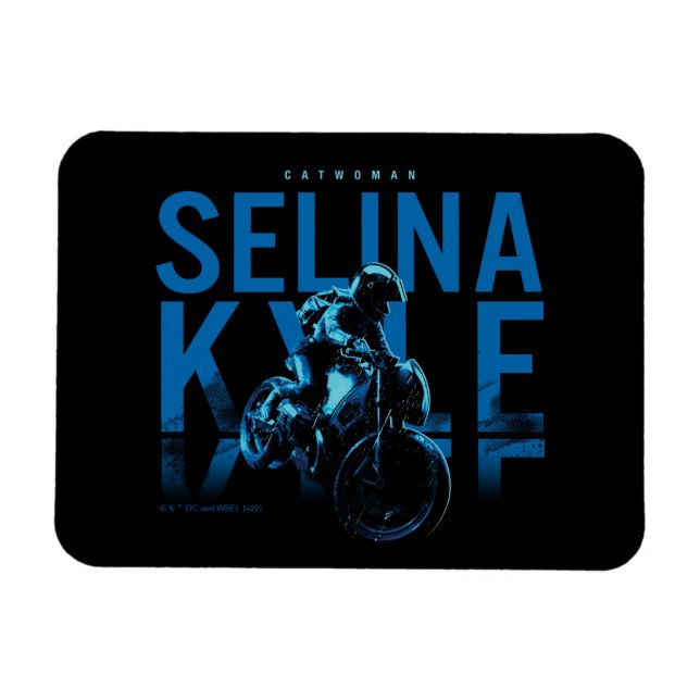 Catwoman Selina Kyle Motorcycle Magnet (Horizontal)