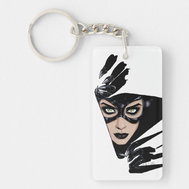 Catwoman The Claws Are Out Cover Illustration Key Ring (Front)