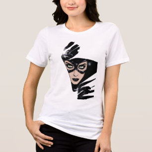 Catwoman The Claws Are Out Cover Illustration Tri-Blend Shirt