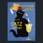 Catz Bitters Vintage Beverage Poster<br><div class="desc">Catz Bitters Vintage Beverage Poster</div>