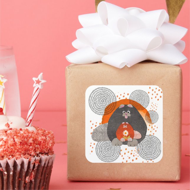 CATZ PAJAMAZ stickers 2 sizes (Party)