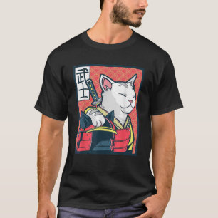 Catzilla Ancient Japanese Cat Art Vintage Ninja Ca T-Shirt