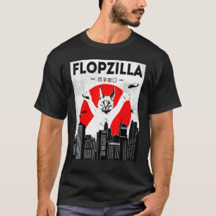 Catzilla big floppa meme Flopzilla Caracal Cat T-Shirt