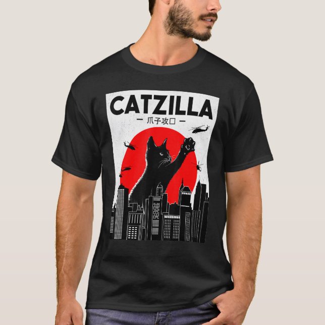 Catzilla Ca  Cat Cat T-Shirt (Front)