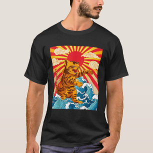 Catzilla Cute Japanese Cat Stuff For Cat Mum Dad T-Shirt