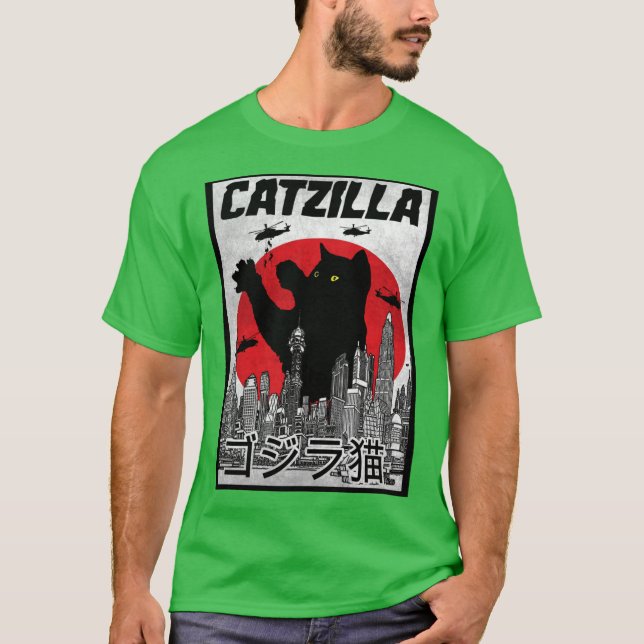 Catzilla family T-Shirt (Front)