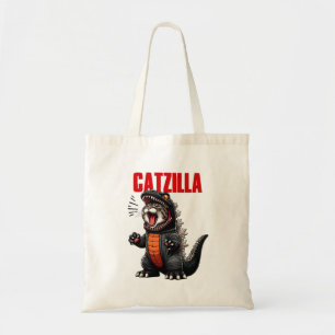 Catzilla – Funny Cat Godzilla Mashup Tote Bag