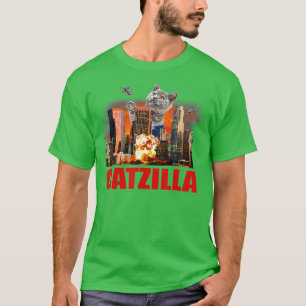 Catzilla Funny Cat T-Shirt