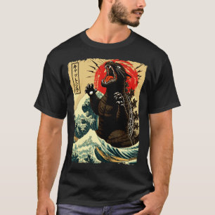 Catzilla Funny Japanese Style T-Shirt