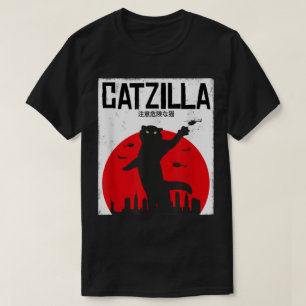 Catzilla Funny Kaiju Cat Design T-Shirt