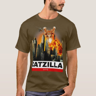 CATZILLA Funny Kitty for Cat lovers to Halloween T-Shirt