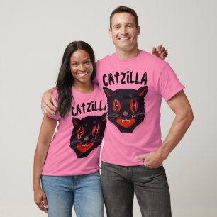 CATZILLA, Funny Mens Parody Cat T-shirts