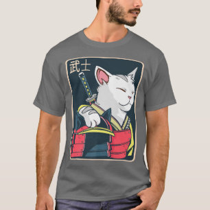 Catzilla  Japanese Cat Art  Katana Sword  Anime Ni T-Shirt