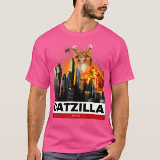 Catzilla Kitty For Cat Lovers To Halloween T-Shirt