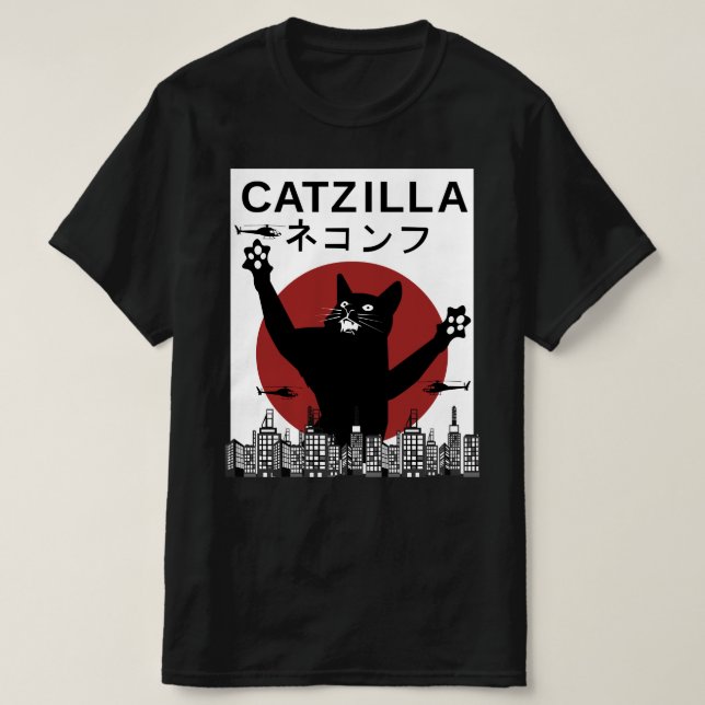CATZILLA MONSTER T-Shirt (Design Front)
