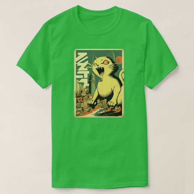Catzilla strikes back T-Shirt (Design Front)