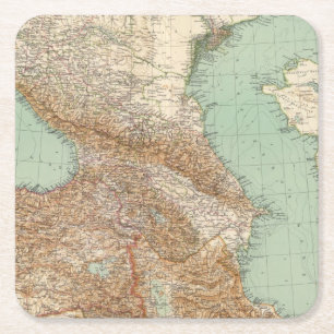 Caucasia 7374, Caspian Sea Square Paper Coaster