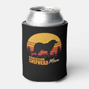 Caucasian Shepherd Dog Mom Vintage Retro Classic T Can Cooler