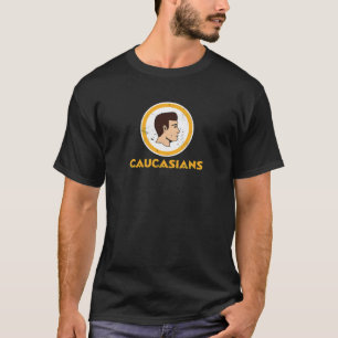 Caucasians Football  T-Shirt