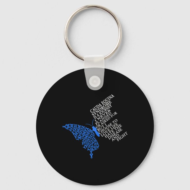 Cauda Equina Syndrome Warrior  Key Ring (Front)