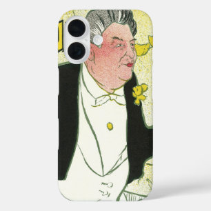Caudieux by Toulouse Lautrec, Vintage Art Nouveau iPhone 16 Case