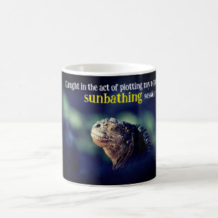 Caught in the act marine iguana  coffee mug