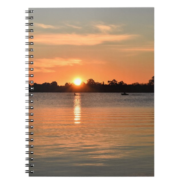 Caught in the Sunset Spiral Notebook (Front)