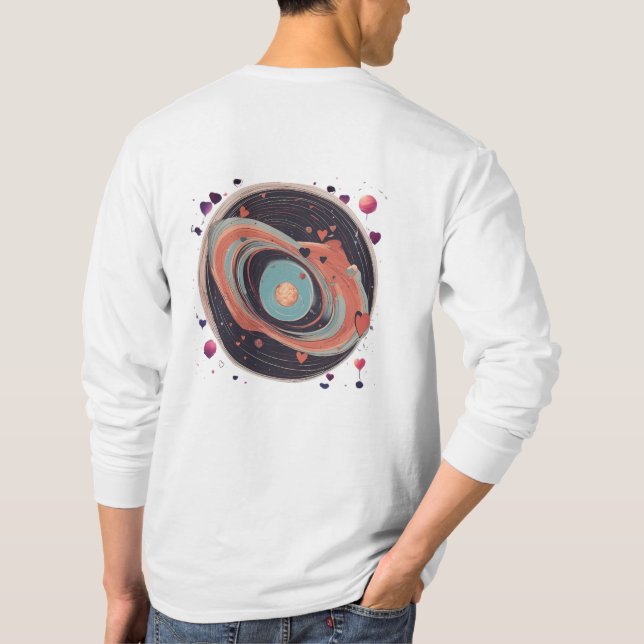 💖🌠 "Caught in Your Orbit" T-Shirt (Back)