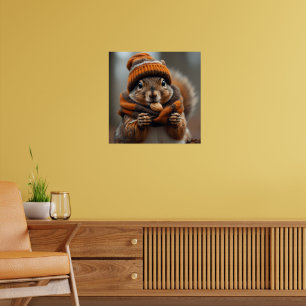 Caught snacking again - Squirrel Ai image Poster