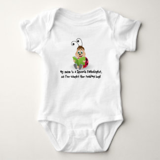 Caught the reading bug mum Speech Pathologist baby Bodysuit