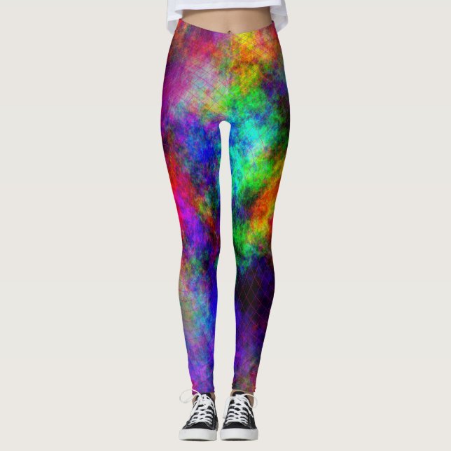 Caught up in my world... leggings (Front)