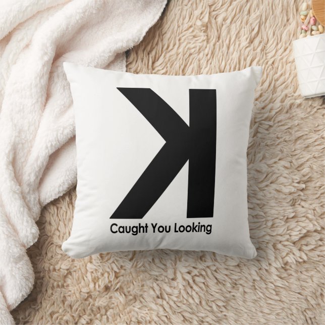 Caught You Looking – Funny Baseball Pitcher Saying Cushion (Blanket)