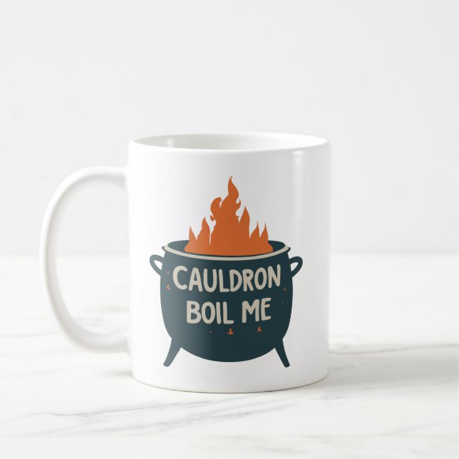 Cauldron Boil Me: A Whimsical Adventure into Magic Coffee Mug (Left)