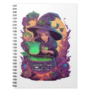 Cauldron Brews Pumpkin Boo’s Sticker Notebook