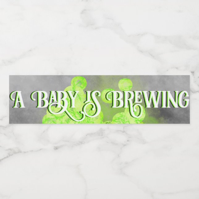 Cauldron Diaper Raffle Water Bottle Label (Single Label)
