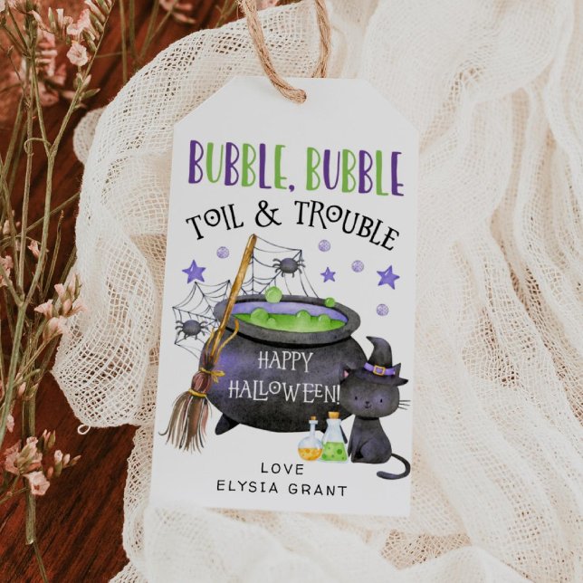 Cauldron Halloween Gift Tags (Creator Uploaded)