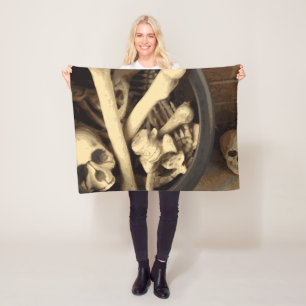 Cauldron of bones. fleece blanket